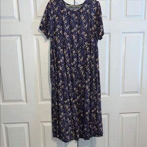 Floral Purple Dress XL